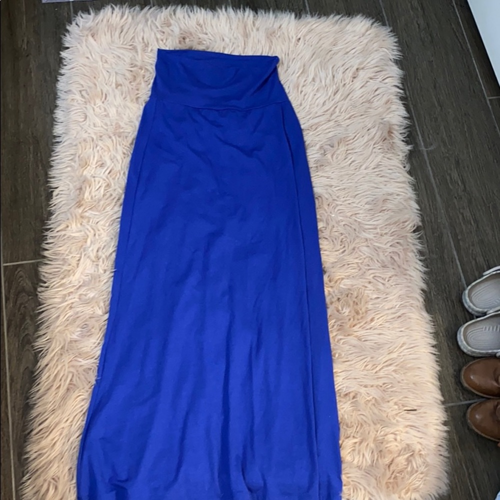 Royal blue maxi skirt